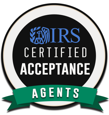 IRS Certified Acceptance Agents logo